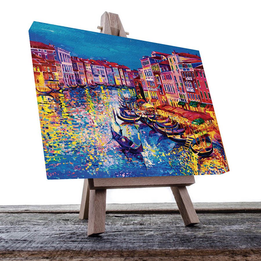 Cuadro Decorativo de Venecia Italia Estilo Oleo #05 60 X 40