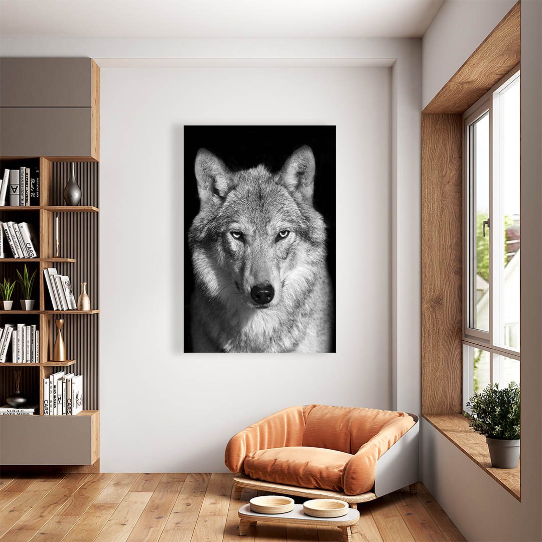 Cuadro Decorativo Lobo Gris #06 60 X 40