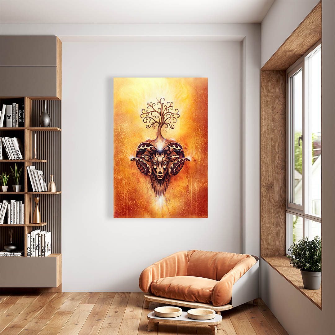 Cuadro Decorativo Holístico Ciervo Mistico #21V 45 X 30