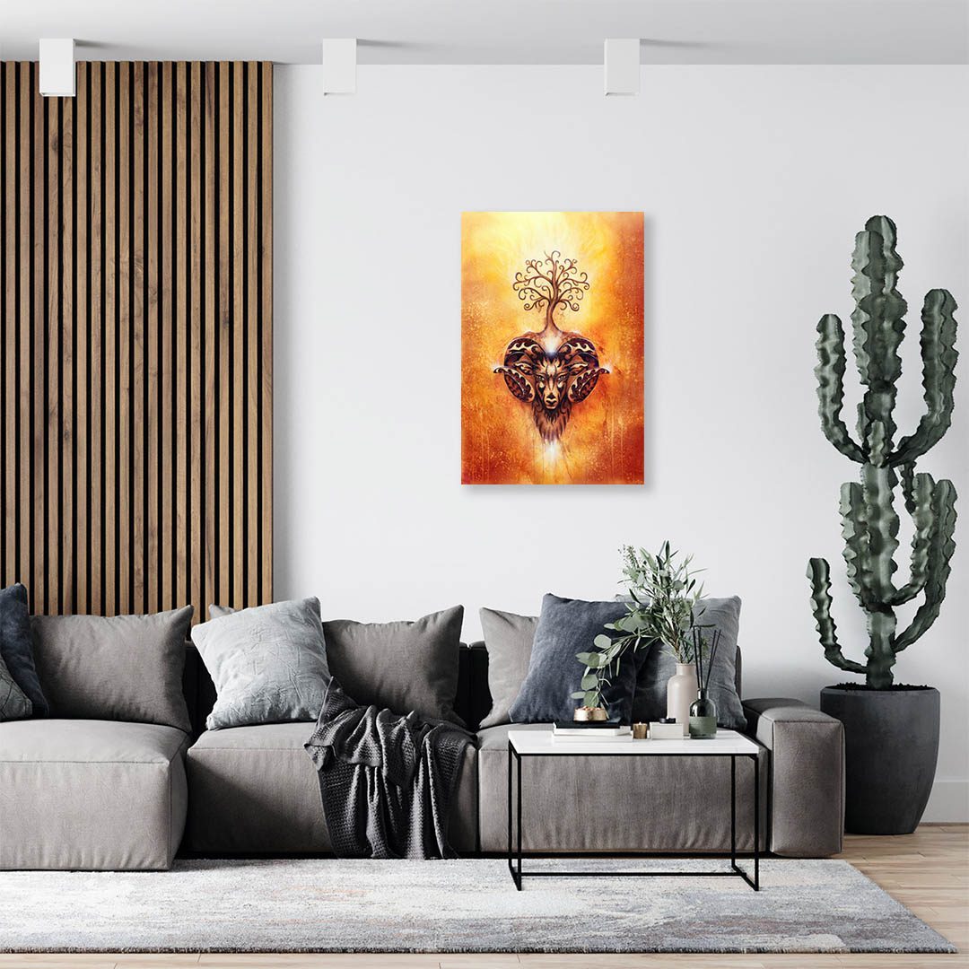 Cuadro Decorativo Holístico Ciervo Mistico #21V 45 X 30