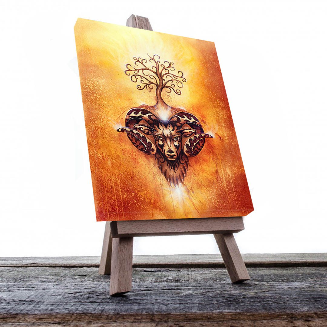 Cuadro Decorativo Holístico Ciervo Mistico #21V 45 X 30