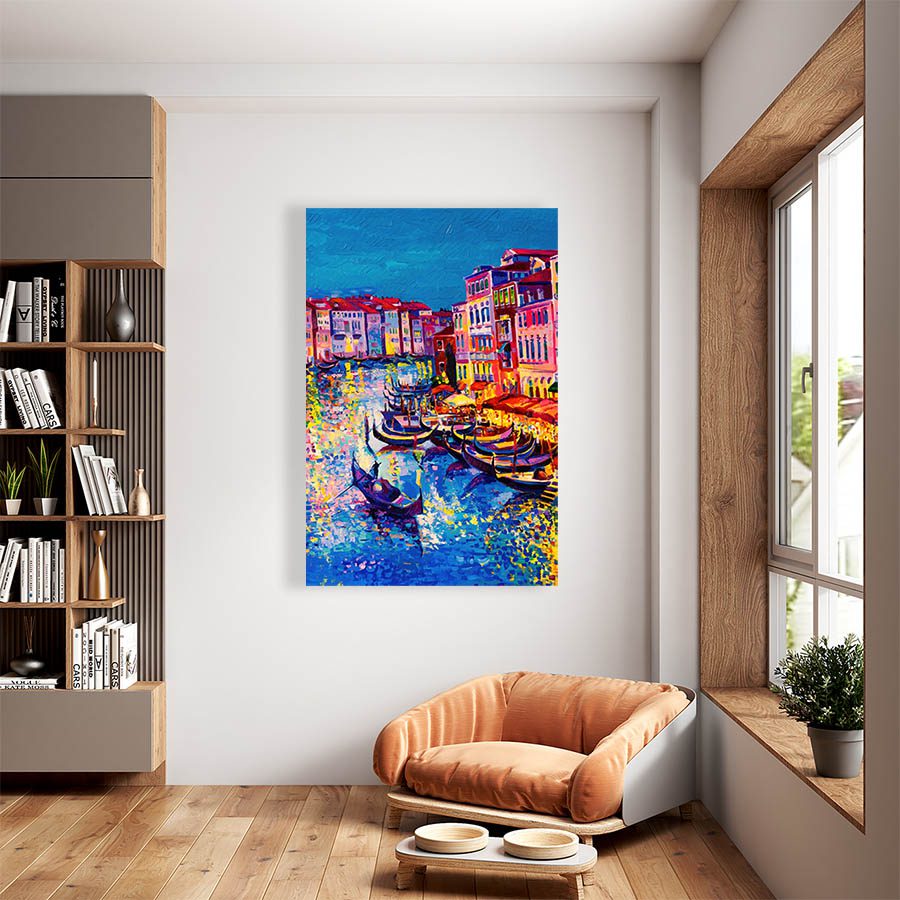 Cuadro Decorativo Venecia Estilo Oleo #02V 120 X 80