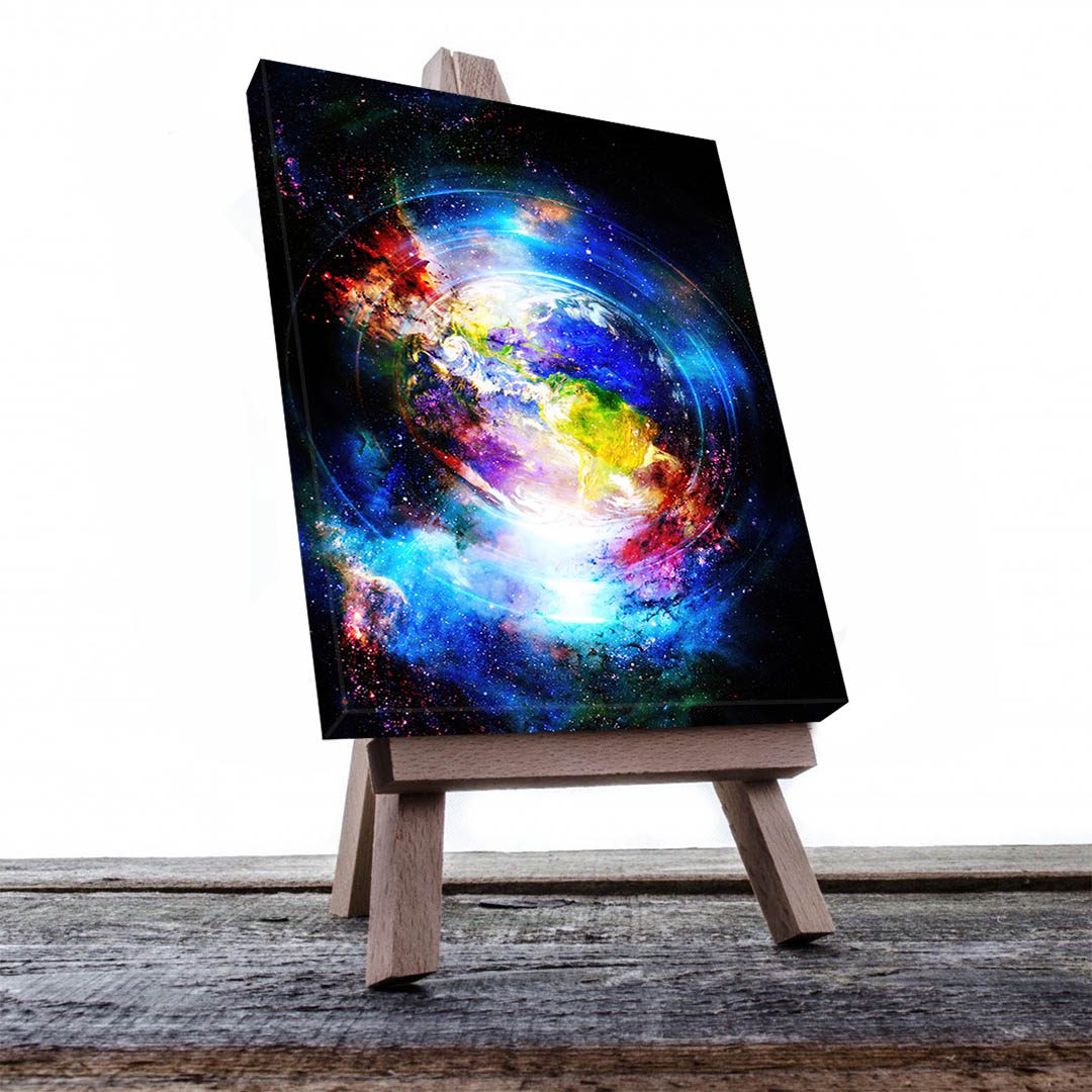 Cuadro Decorativo Holístico Sci-Fi Planeta Tierra 120 X 80
