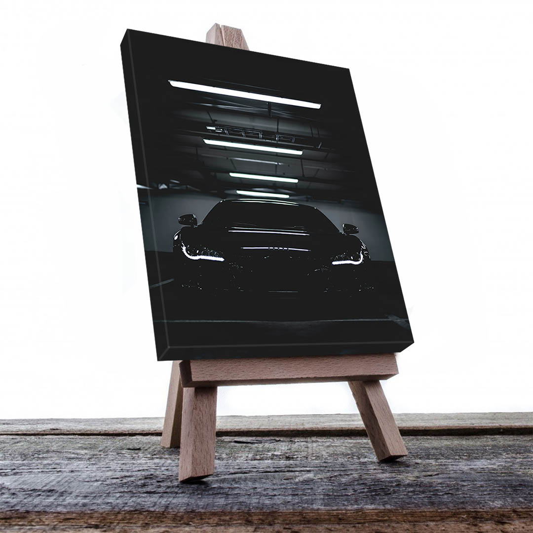 Cuadro Decorativo de Automóvil Deportivo Audi Negro #9 120 X 80