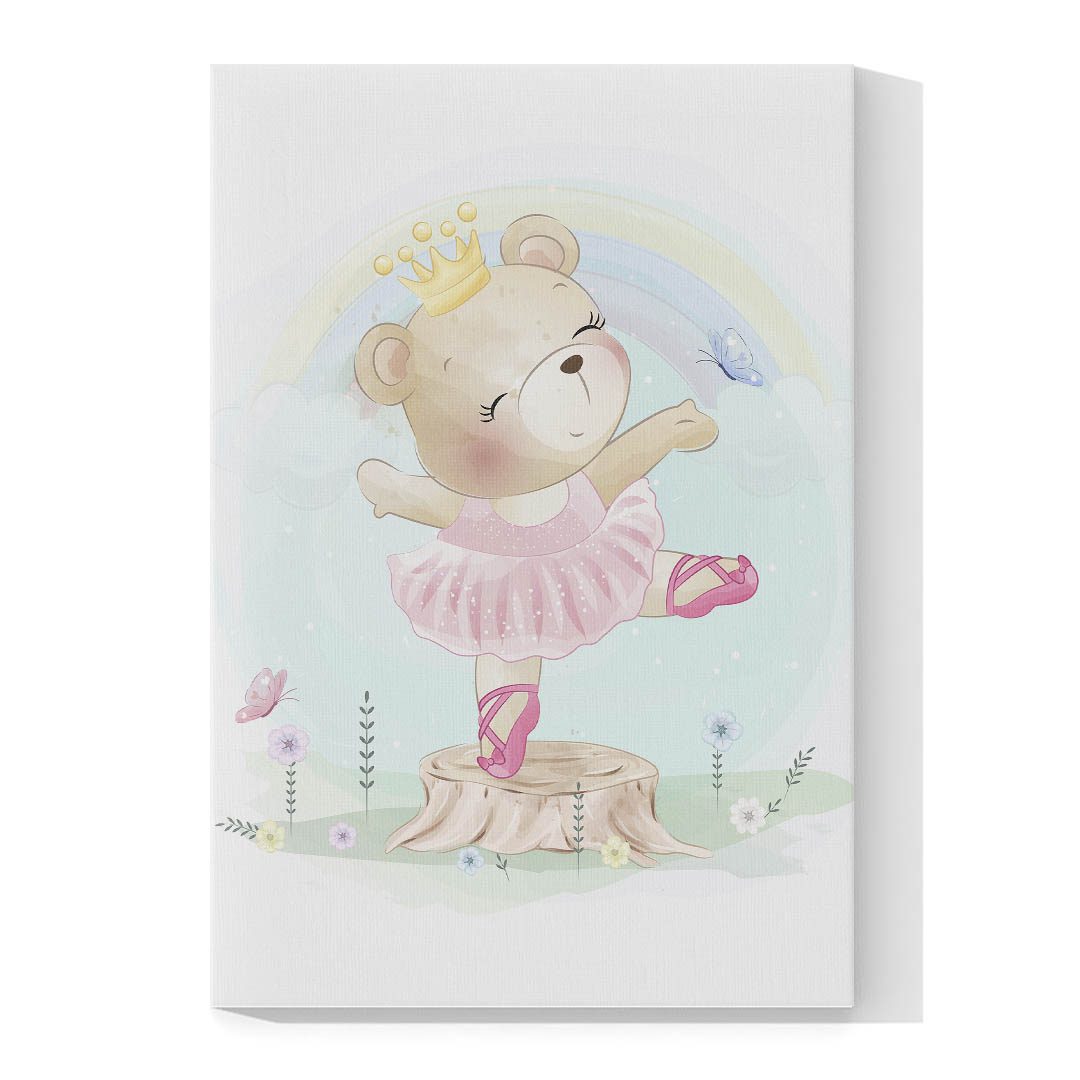 Cuadro Decorativo Infantil Osita Bailarina #49 135 X 90