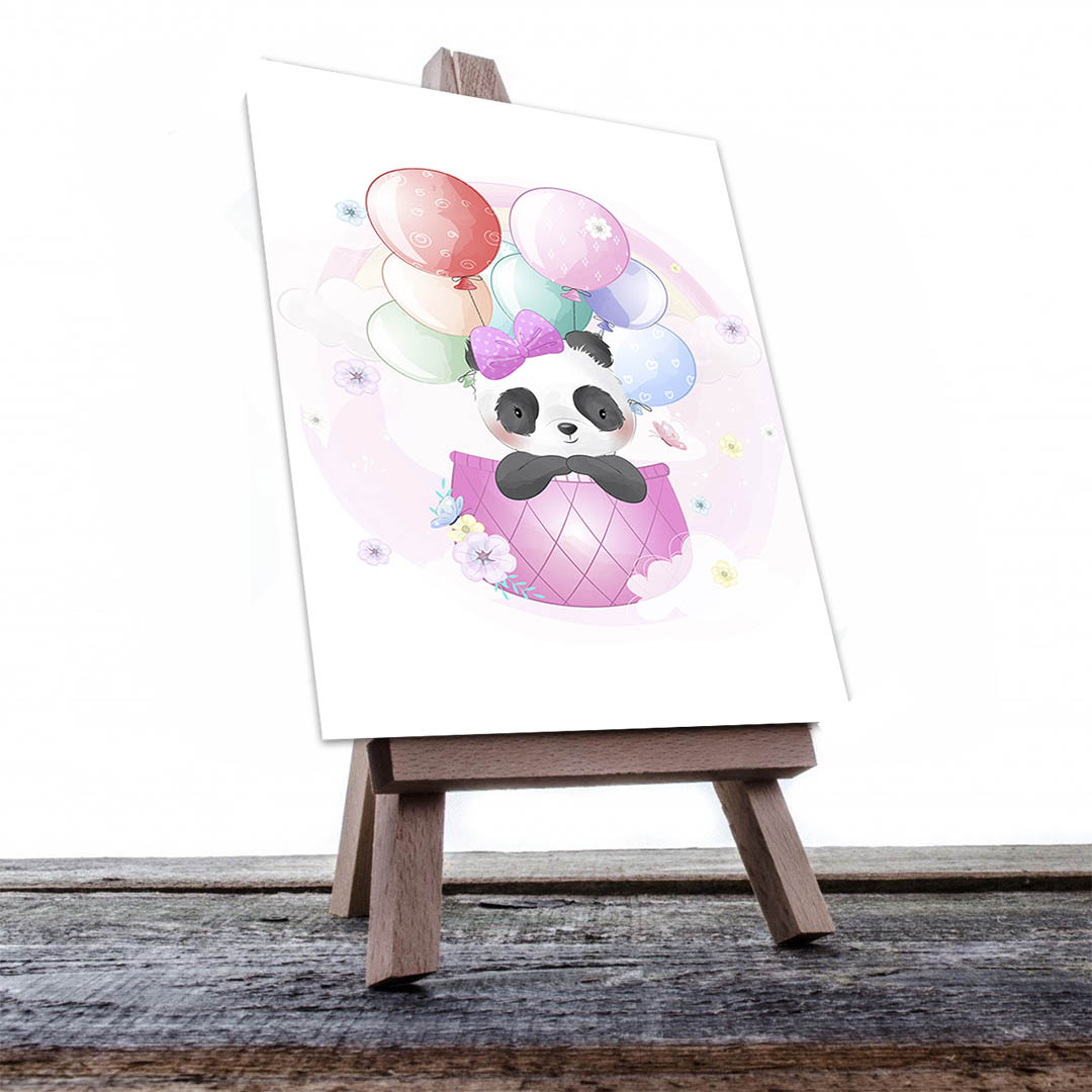 Cuadro Decorativo Oso Panda #65 120 X 80