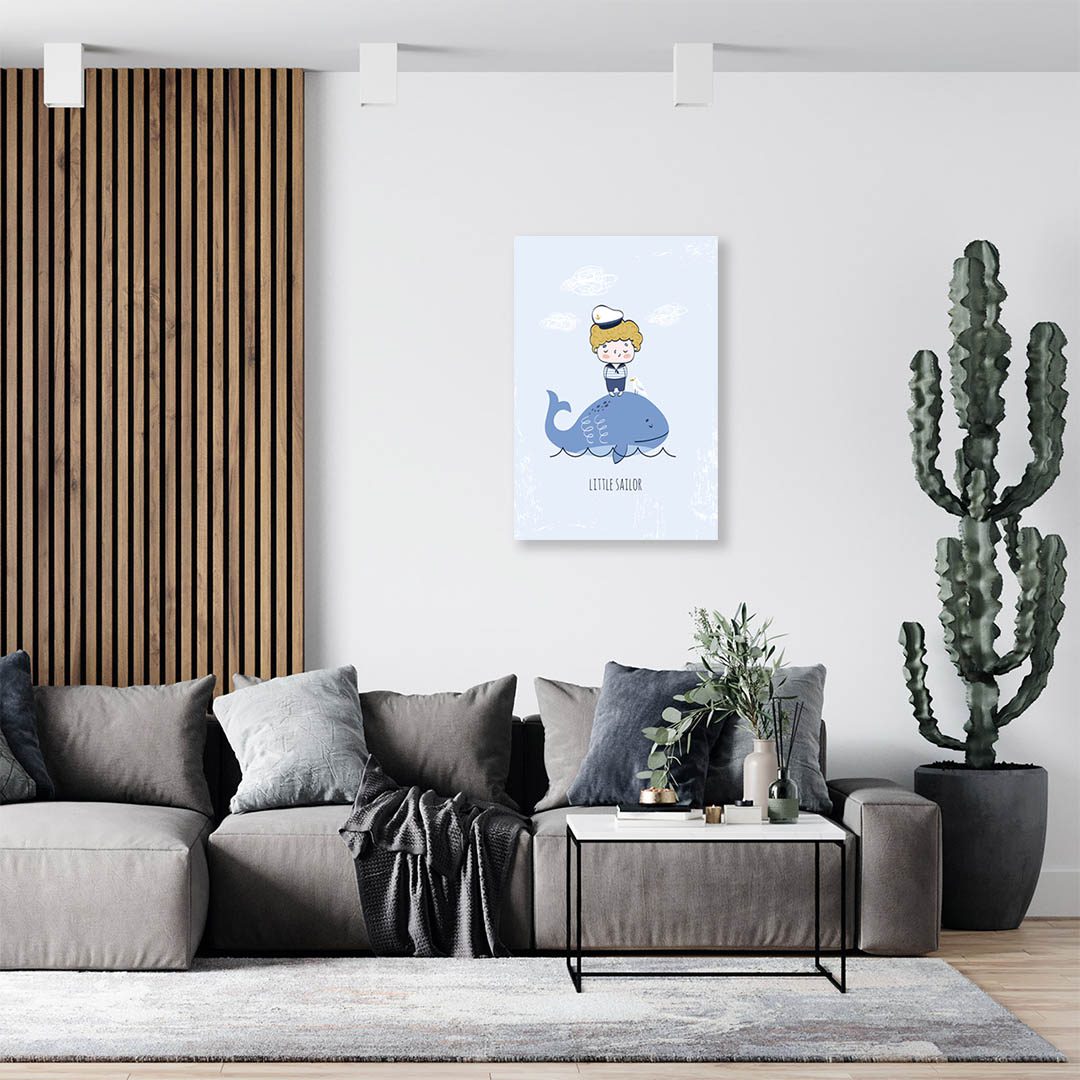Cuadro Decorativo Infantil de Niño Marinero #18 135 X 90