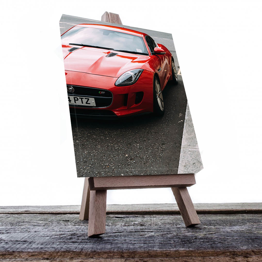 Cuadro Decorativo de Automóvil Deportivo Rojo #19 135 X 90