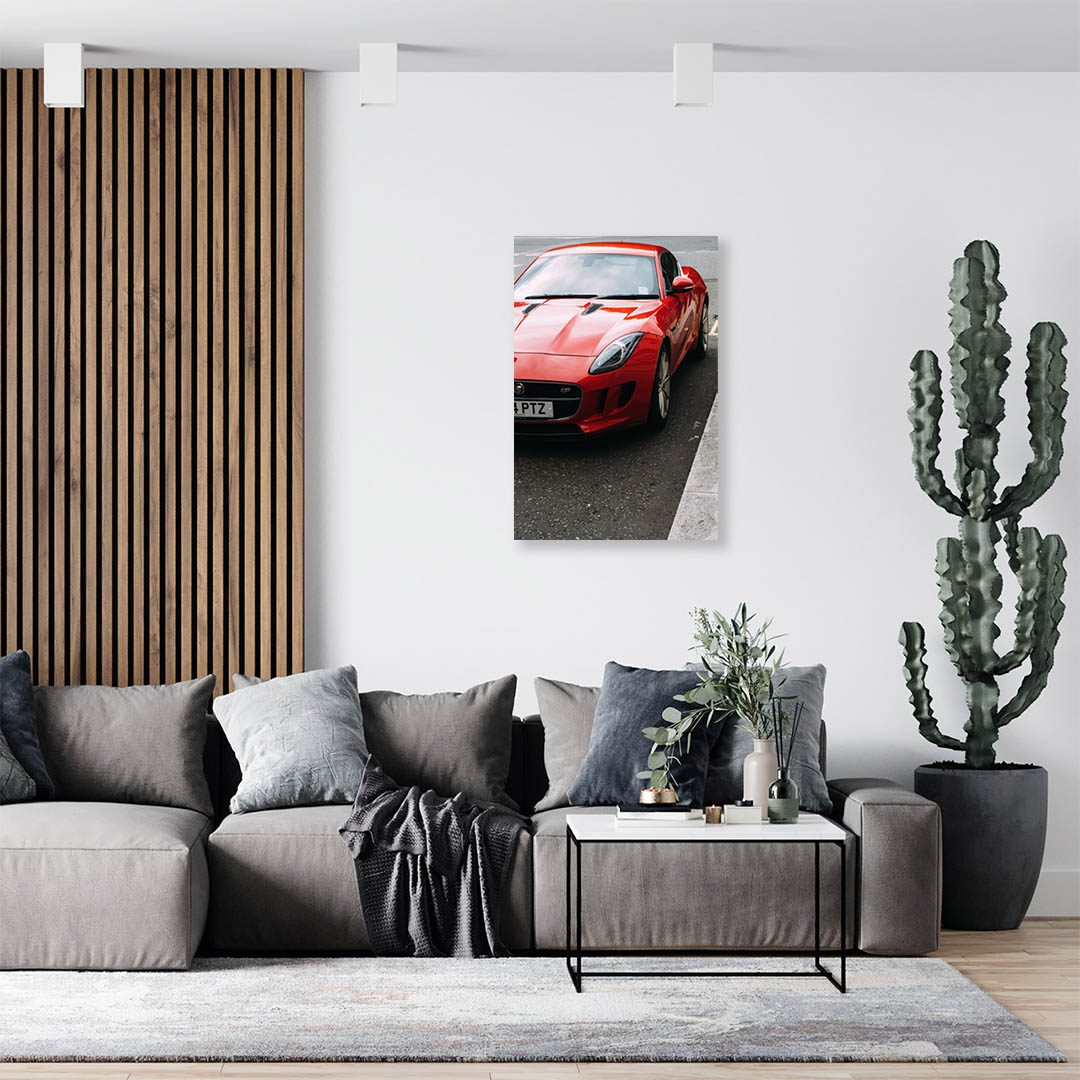 Cuadro Decorativo de Automóvil Deportivo Rojo #19 135 X 90
