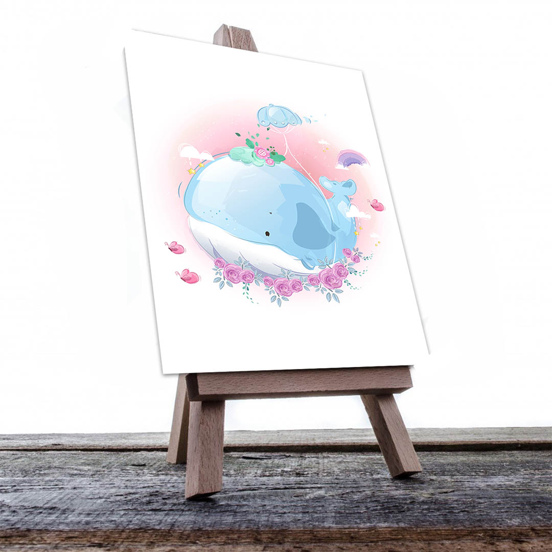 Cuadro Decorativo Ballena #60 135 X 90