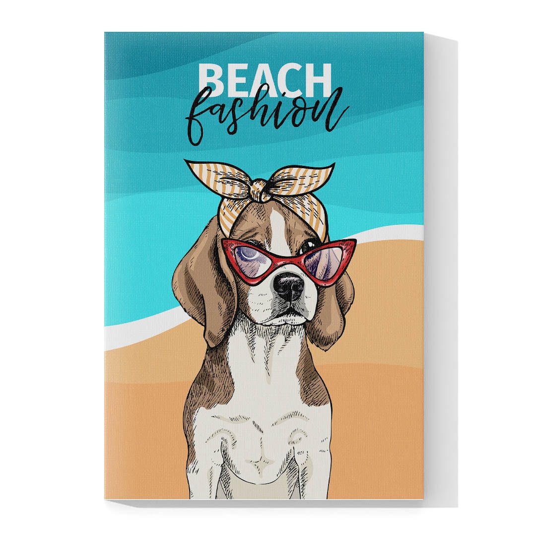 Cuadro Decorativo Dibujo Beach Fashions #556  45 X 30