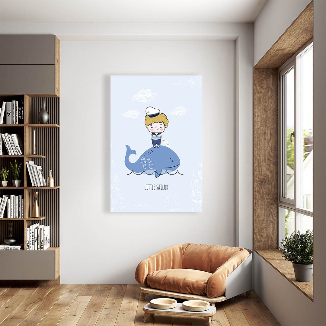 Cuadro Decorativo Infantil de Niño Marinero #18 135 X 90