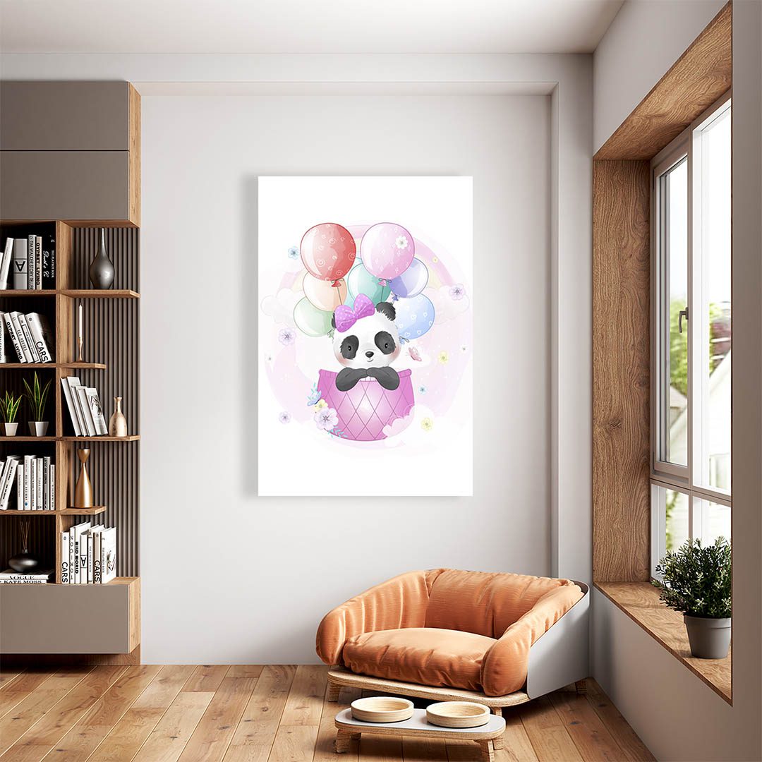 Cuadro Decorativo Oso Panda #65 120 X 80