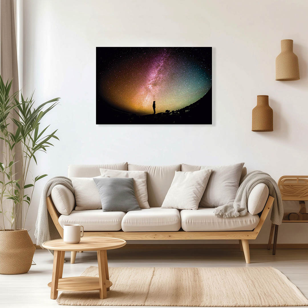 Cuadro Decorativo Contemplado el Universo #23 120 X 60