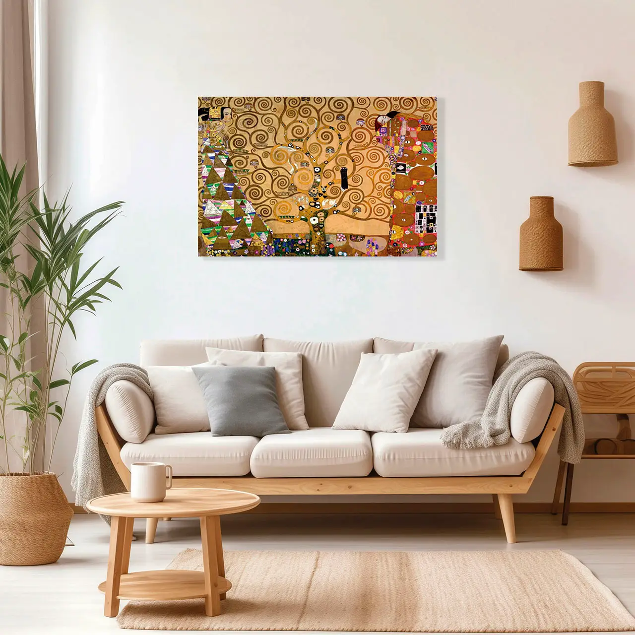 Cuadro Decorativo El Árbol de la Vida de Gustav Klimt 120 X 80