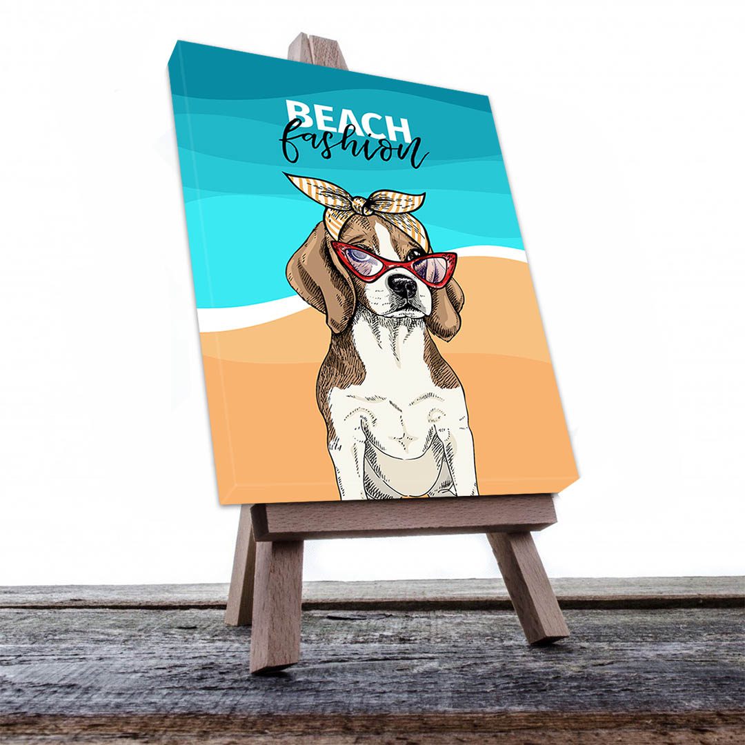 Cuadro Decorativo Dibujo Beach Fashions #556  45 X 30