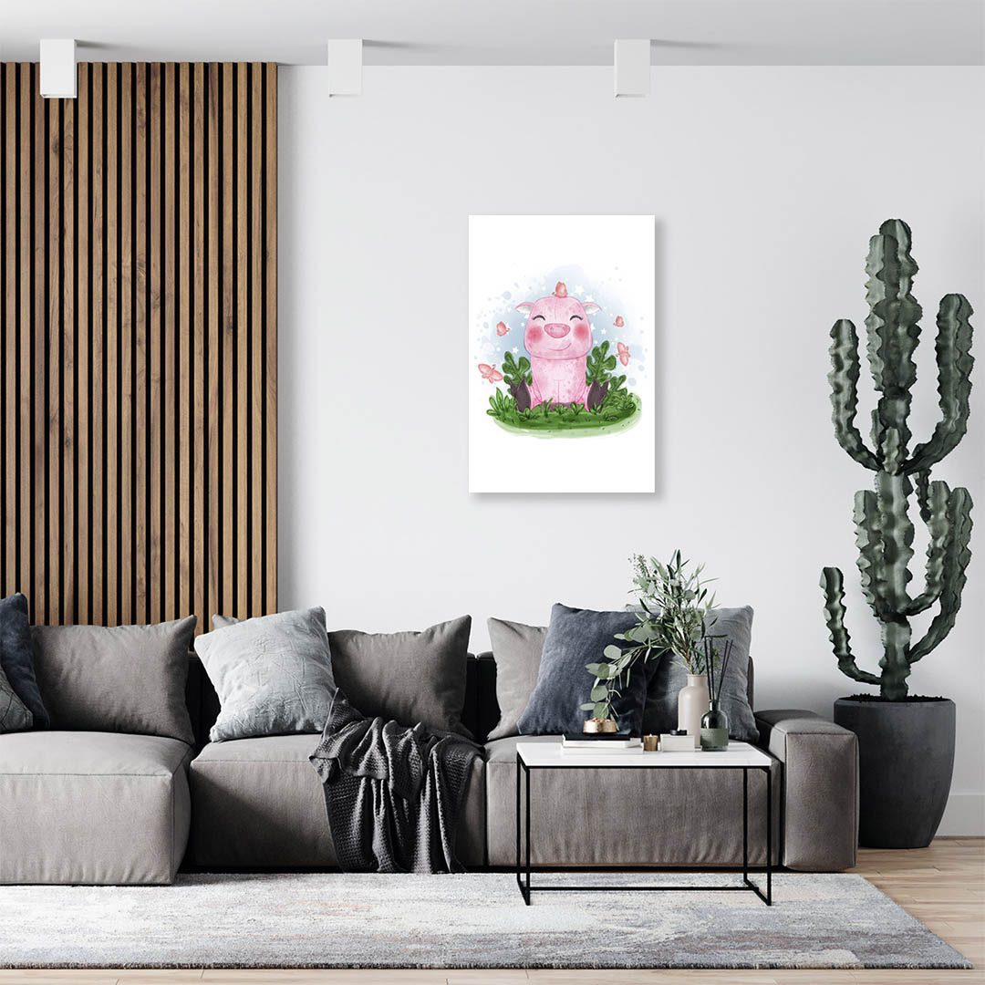 Cuadro Decorativo Infantil Puerquito #45 120 X 80
