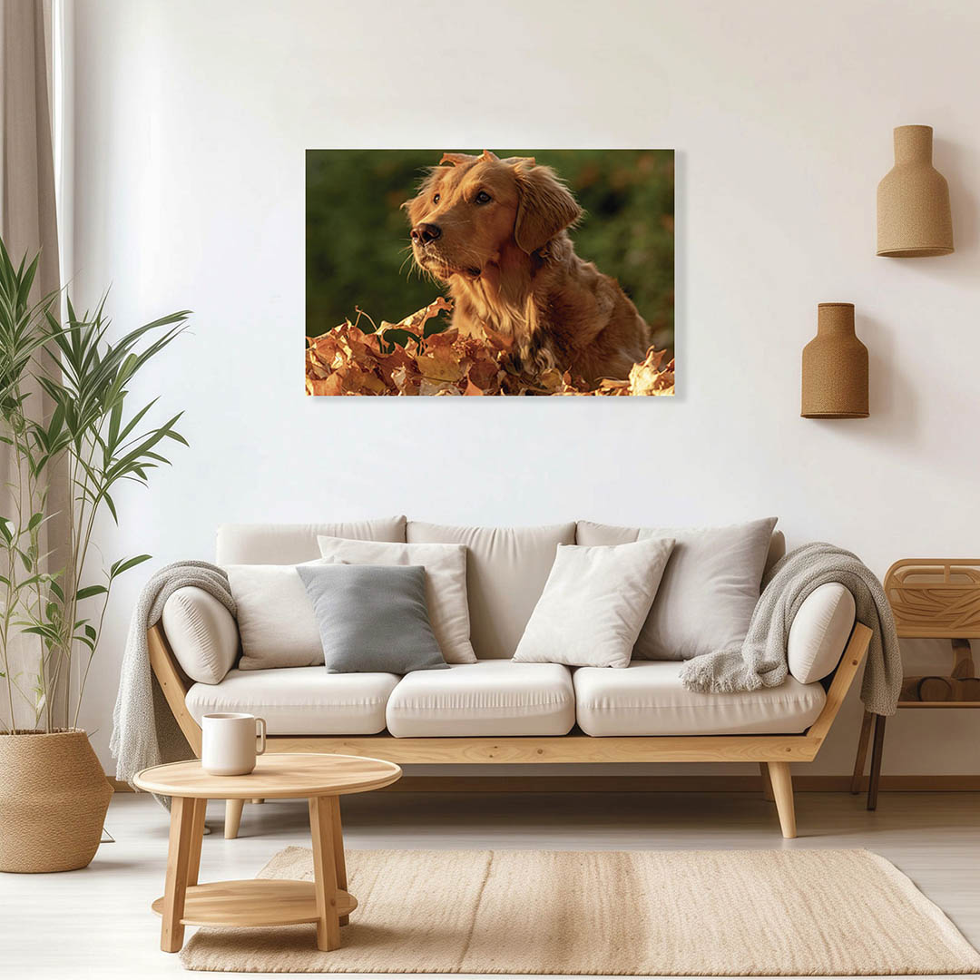 Cuadro Decorativo de Perro Golden Retriver #42  120 X 60