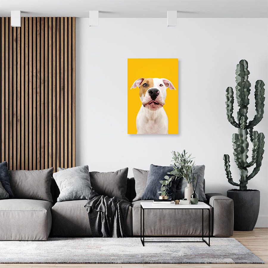 Cuadro Decorativo de Perro Pit Bull #522  120 X 60
