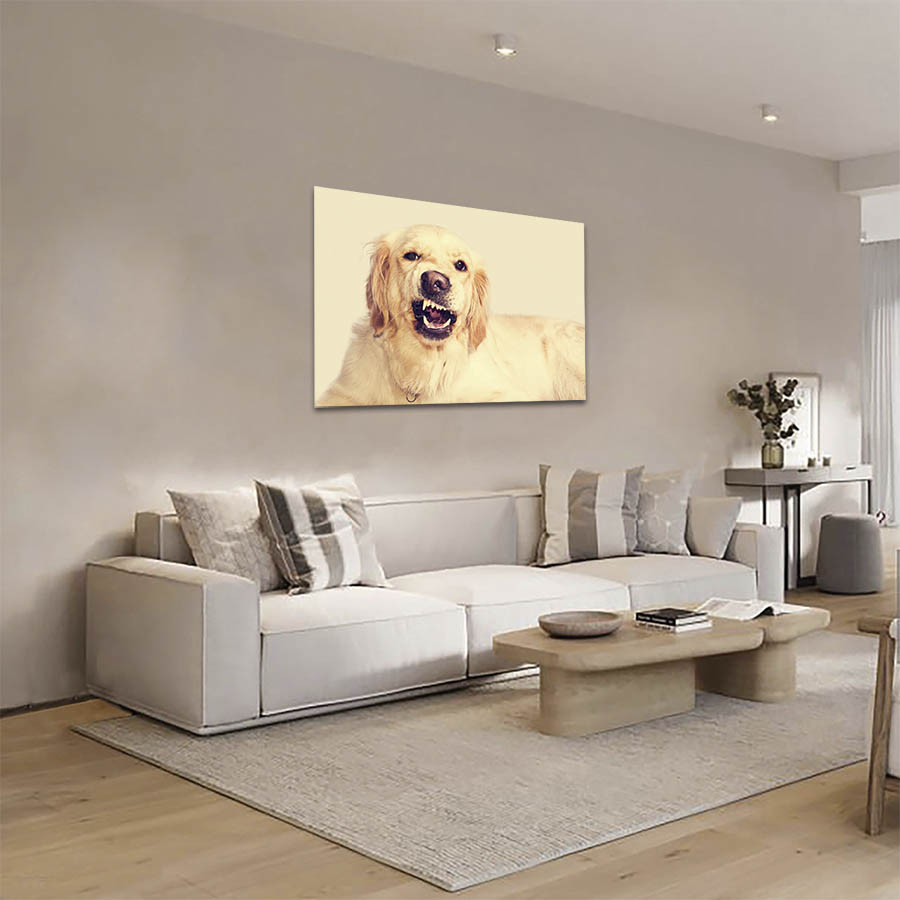Cuadro Decorativo de Perro Golden #26  135 X 90