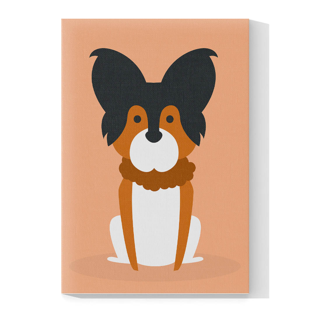 Cuadro Decorativo Dibujo de Perro Graciosos #530  120 X 60