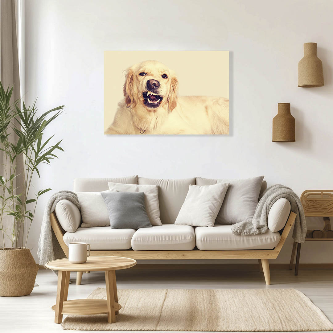 Cuadro Decorativo de Perro Golden #26  135 X 90