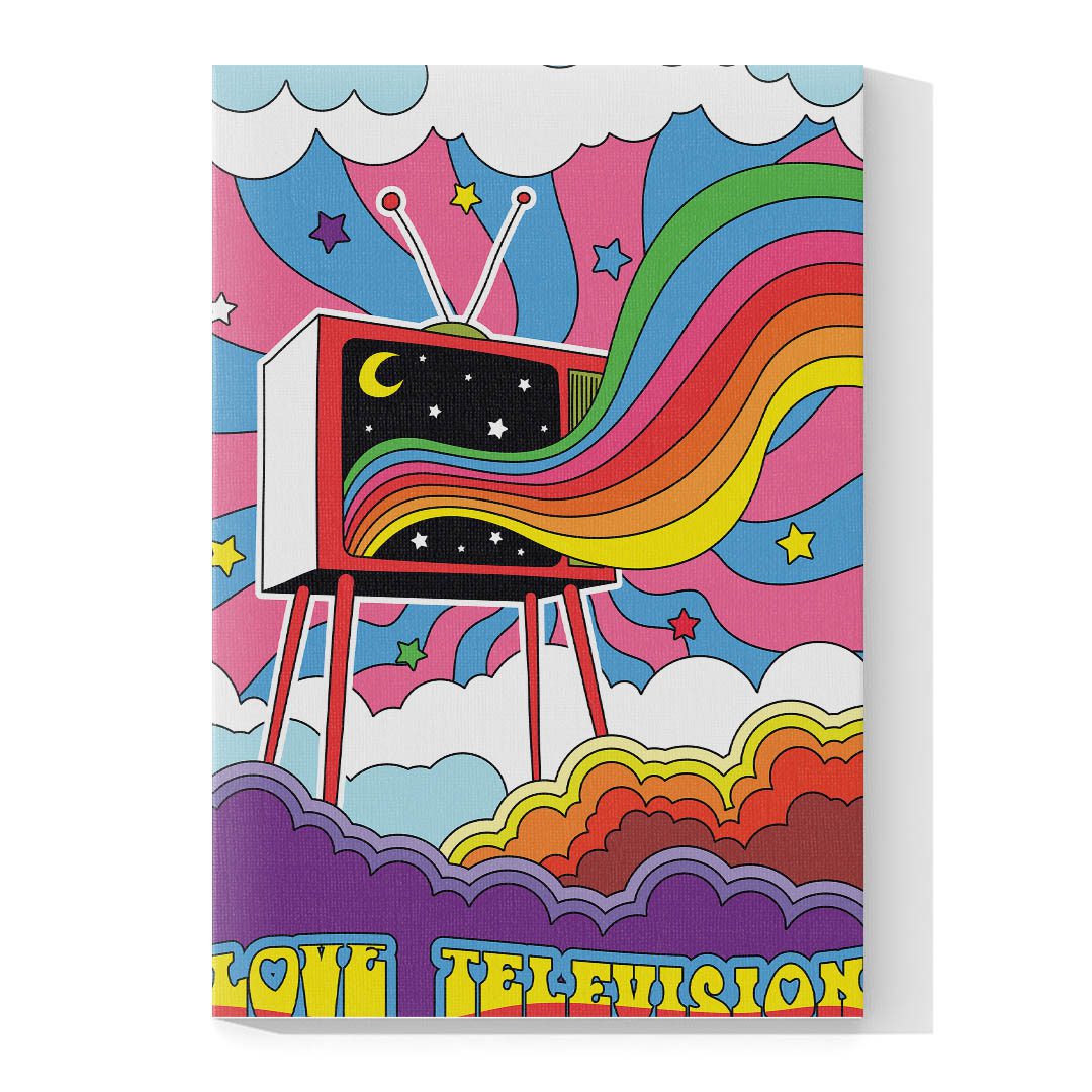 Set de 3 Cuadros Decorativos Psicodélicos  60 X 40