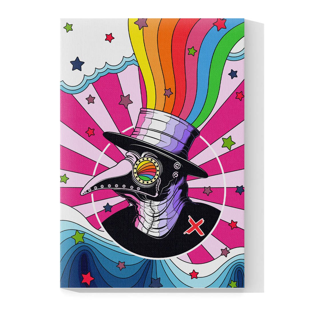 Set de 3 Cuadros Decorativos Psicodélicos  90 X 60