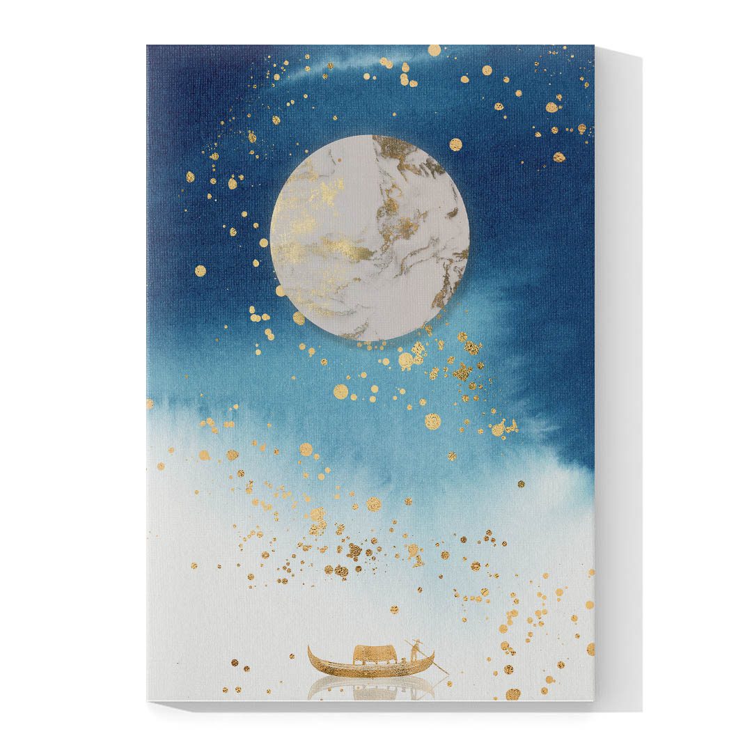 Set de 3 Cuadros Decorativos Moderno de Peces Dorados 45 X 30
