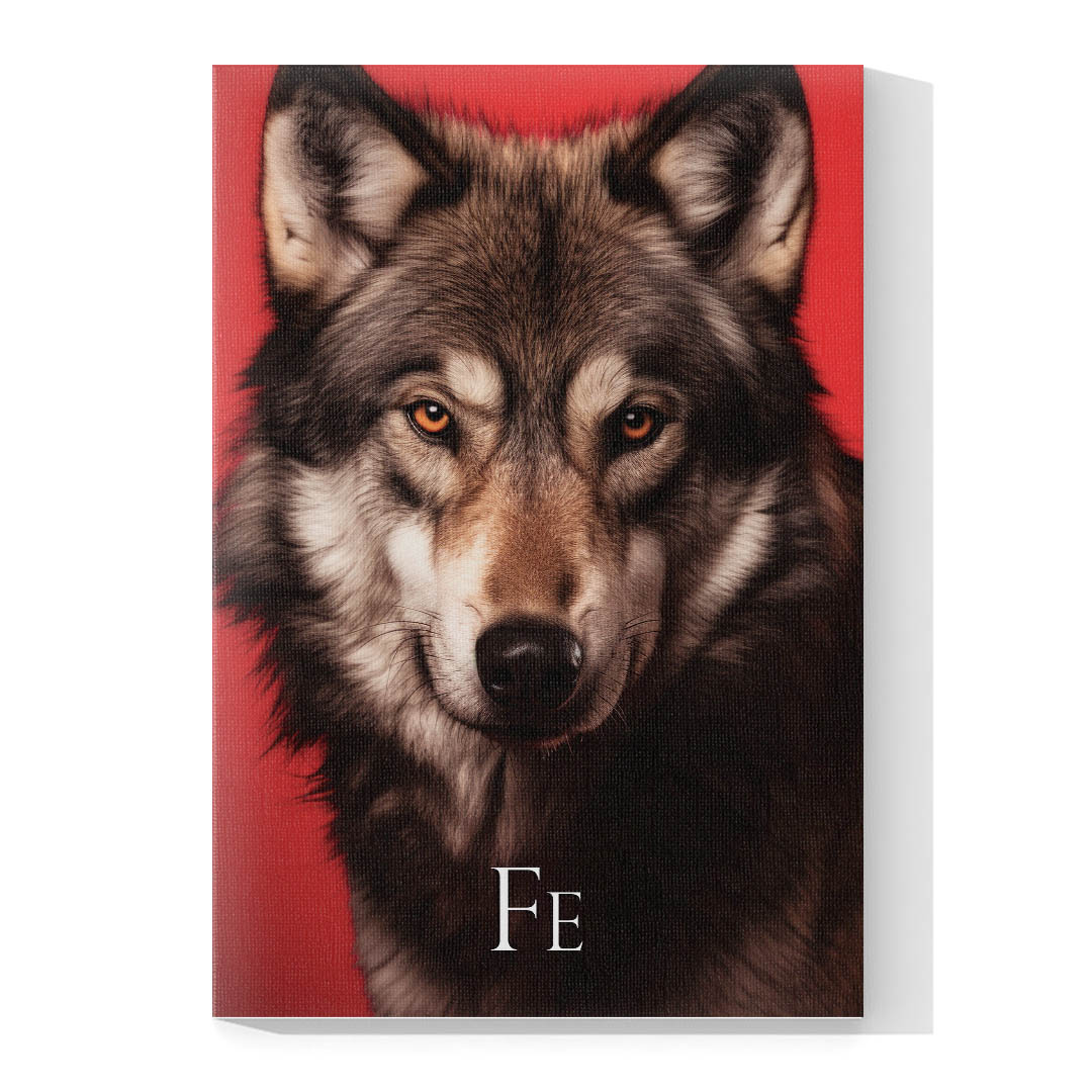 Set de 3 Cuadros Decorativos Pantera, Oso y Lobo - Enfoque, Fuerza , Fe 90 X 60