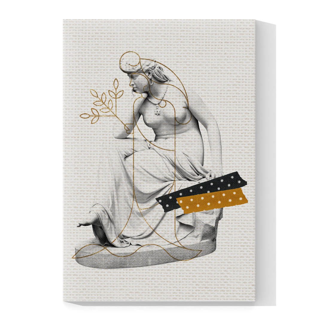 Set de 3 Cuadros Decorativos Figuras Griegas Modernos 45 X 30