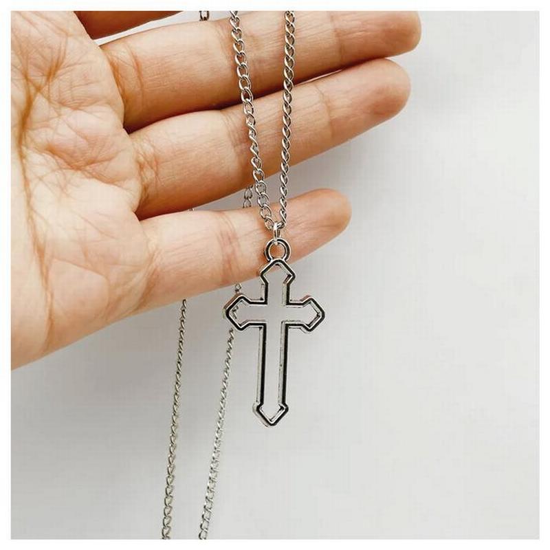 Bonitas Cadenas MXUXS-001 1Pza Plata Collar Cruz Dije 2x3,7cm Metal, NexusCross