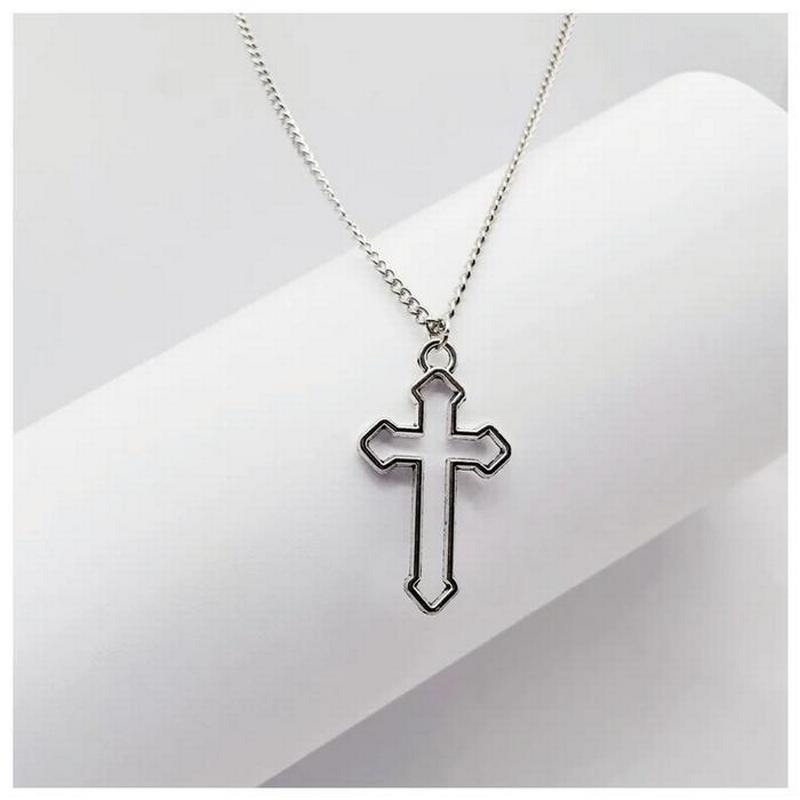 Bonitas Cadenas MXUXS-001 1Pza Plata Collar Cruz Dije 2x3,7cm Metal, NexusCross