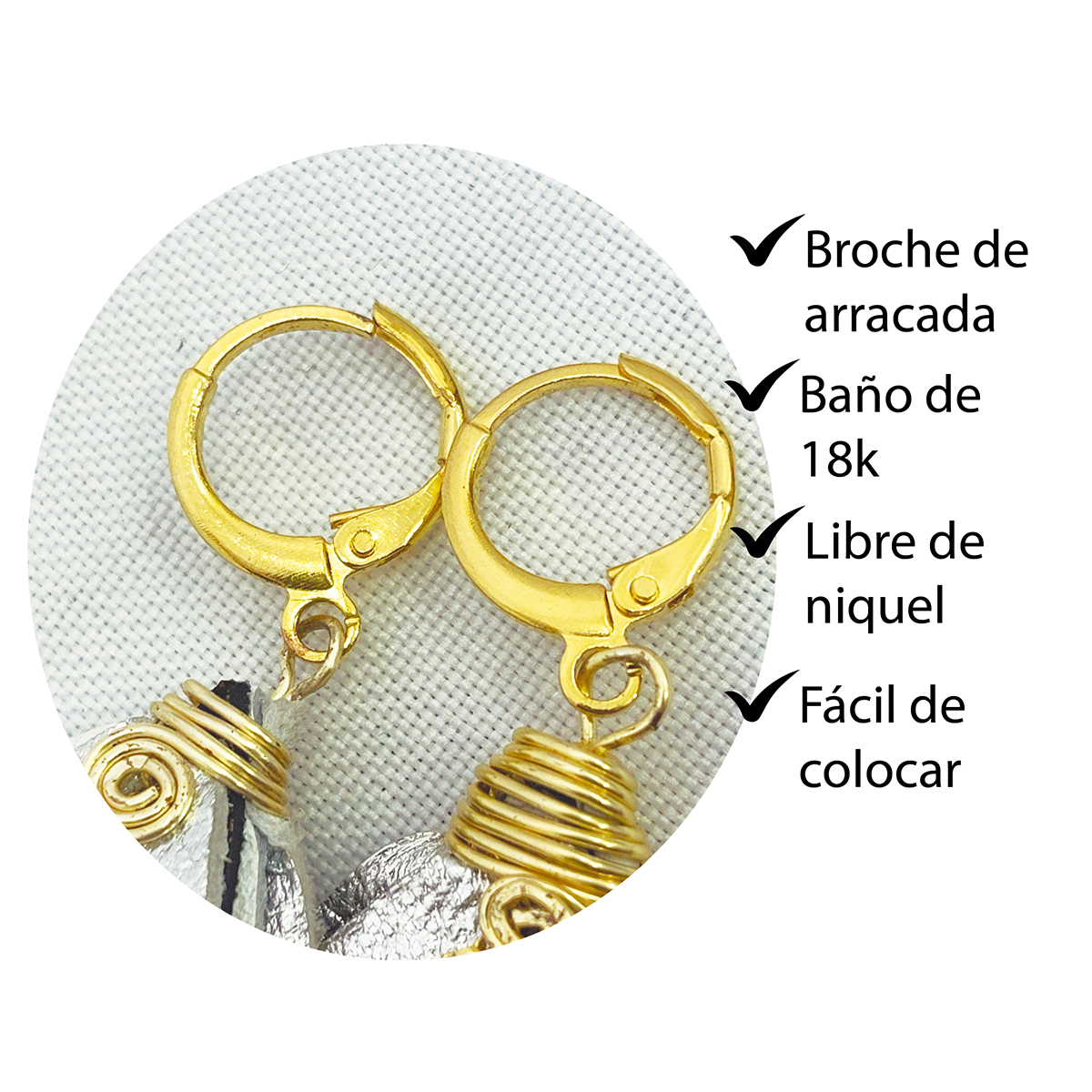 Aretes largos mujer de plumas GAVILÁN joyería VANGANIA
