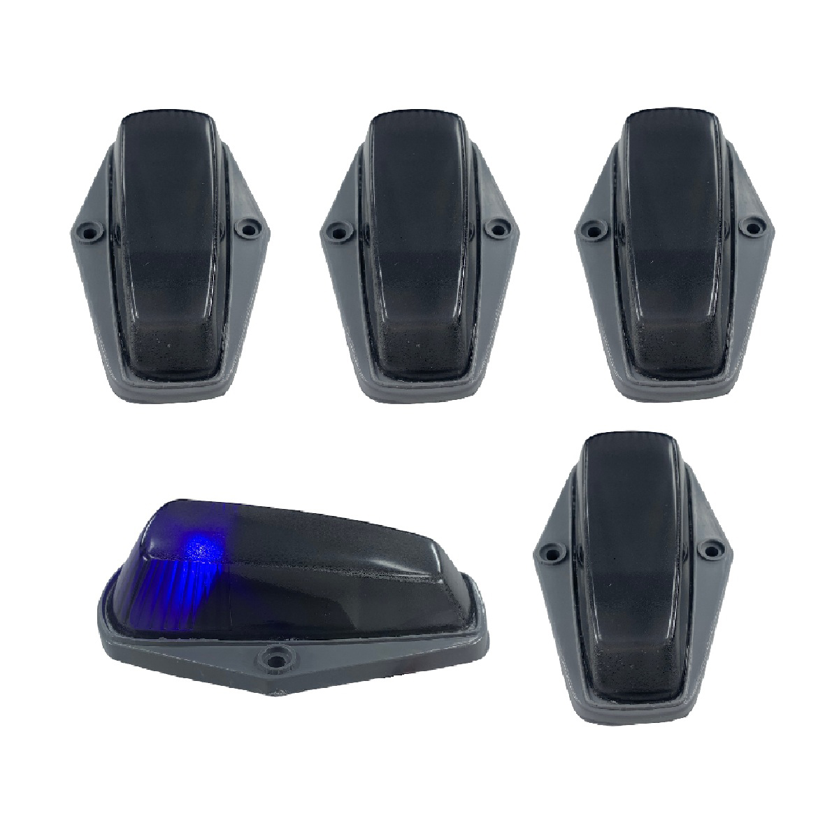 CUSTOMS  CLASSICS Set 5 luces tipo Zeppelin compatibles Ford F100 a F350