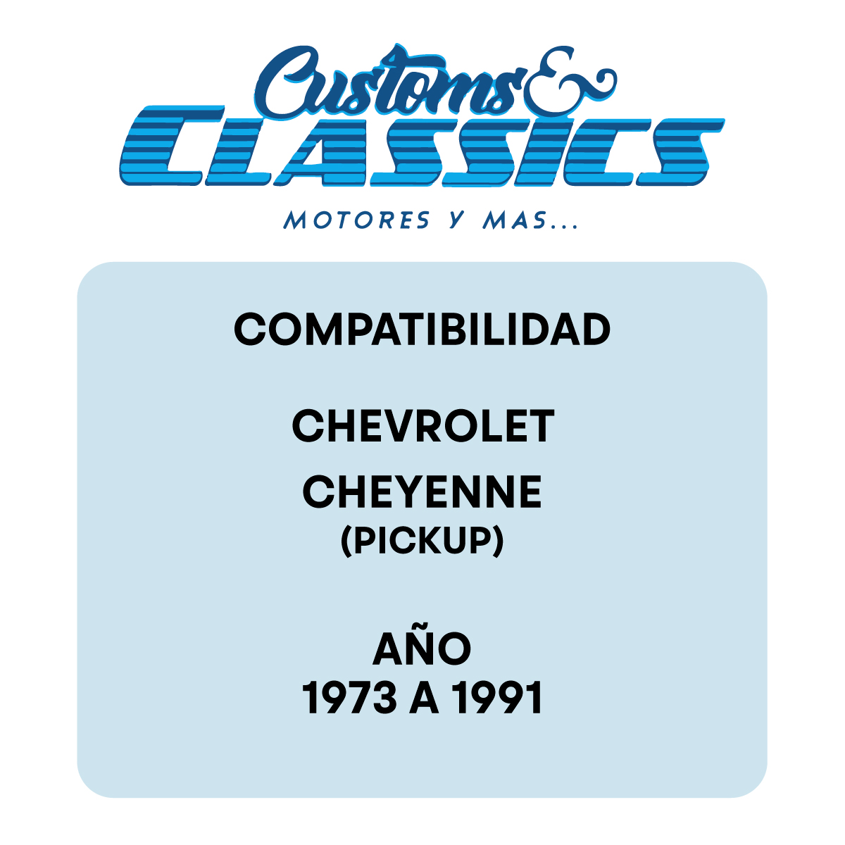 CUSTOMS  CLASSICS cuartos compatibles Cheyenne 73–91 rojos originales acrílicos