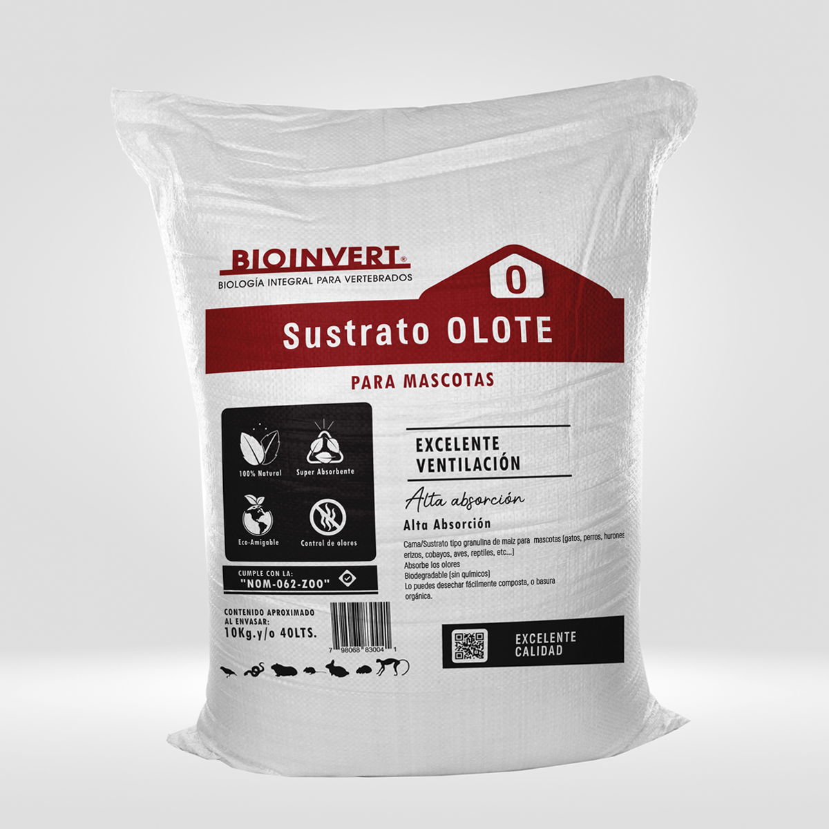 Bioinvert arena para gatos de maíz 10kg arenero natural ecológico