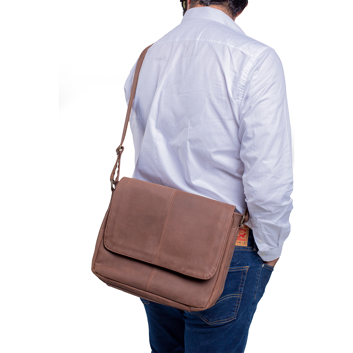 Portafolio piel genuina castelli laptop 16 pulgadas hombre