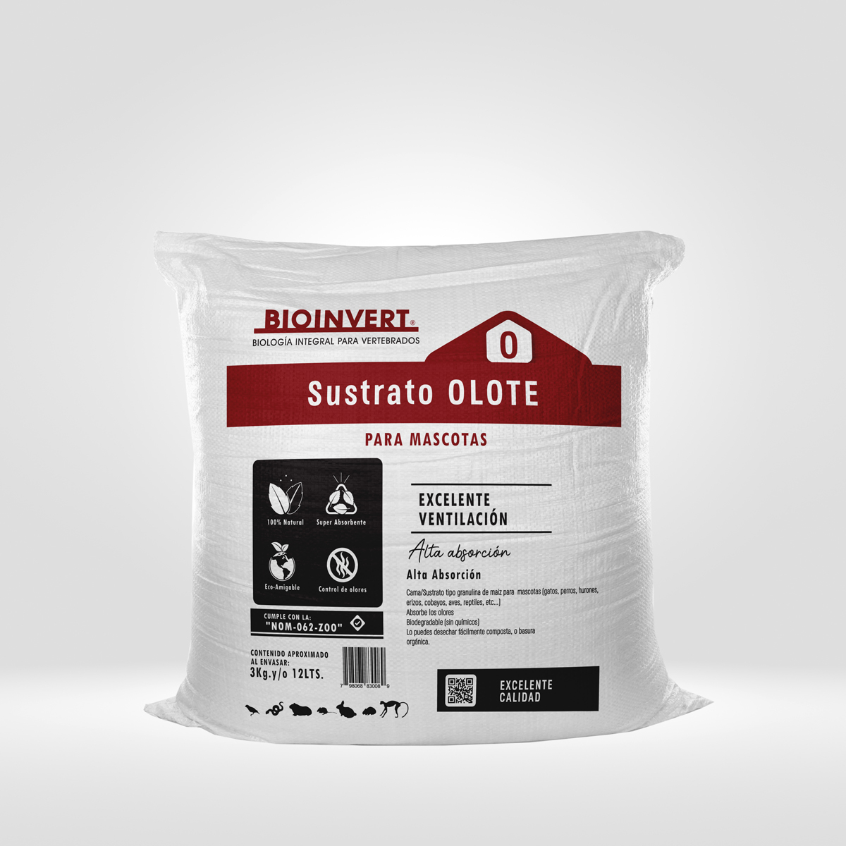 Bioinvert arena para gatos de maíz 3kg arenero natural ecológico para mascotas