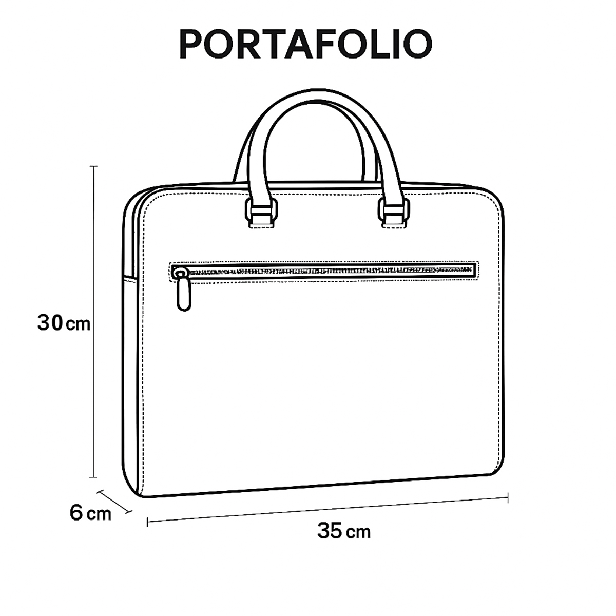 Portafolio piel genuina castelli laptop 17 pulgadas hombre