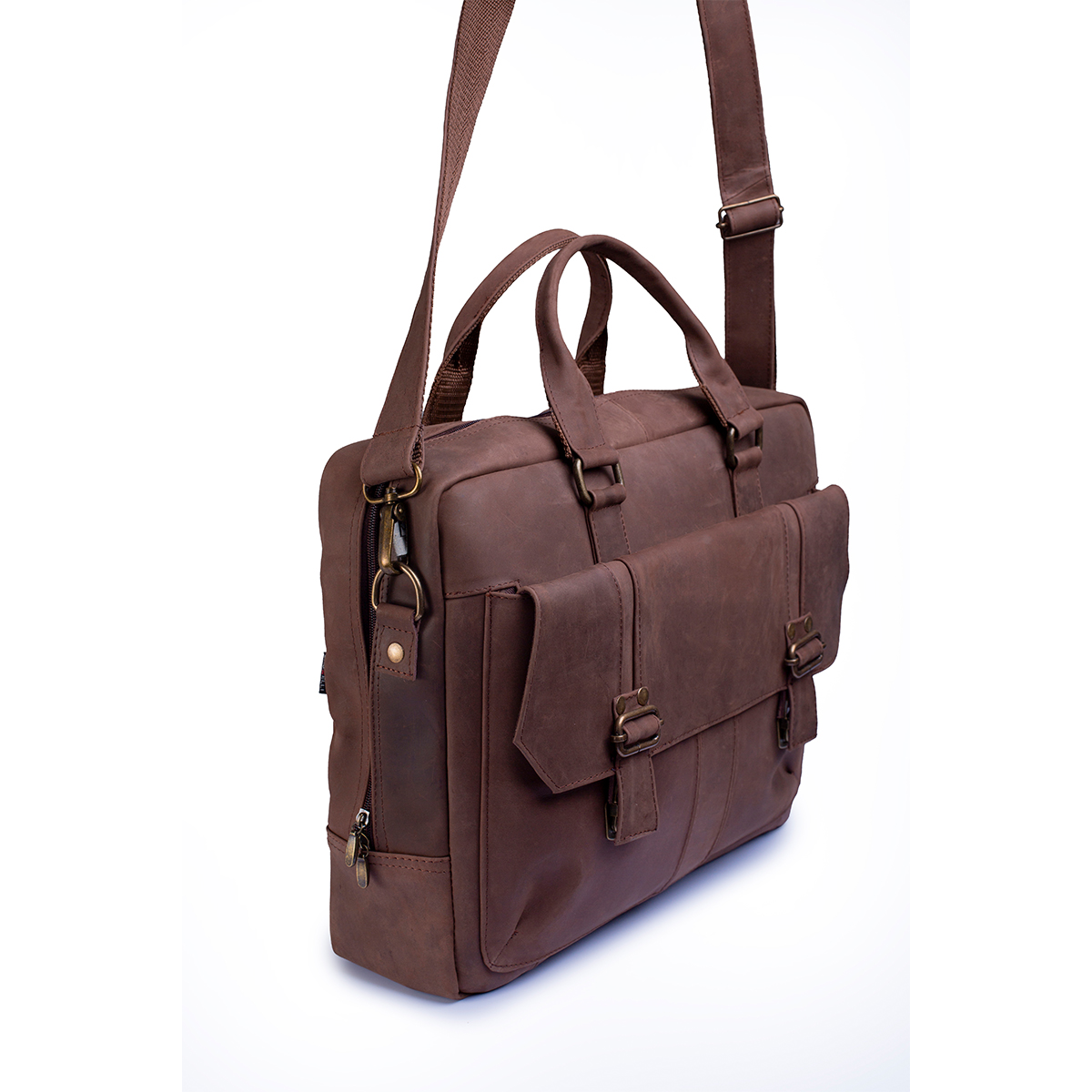 Portafolio piel genuina castelli laptop 18 pulgadas