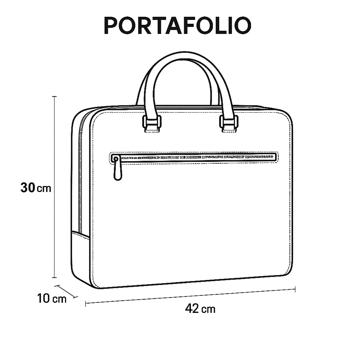 Portafolio piel genuina castelli laptop 18 pulgadas