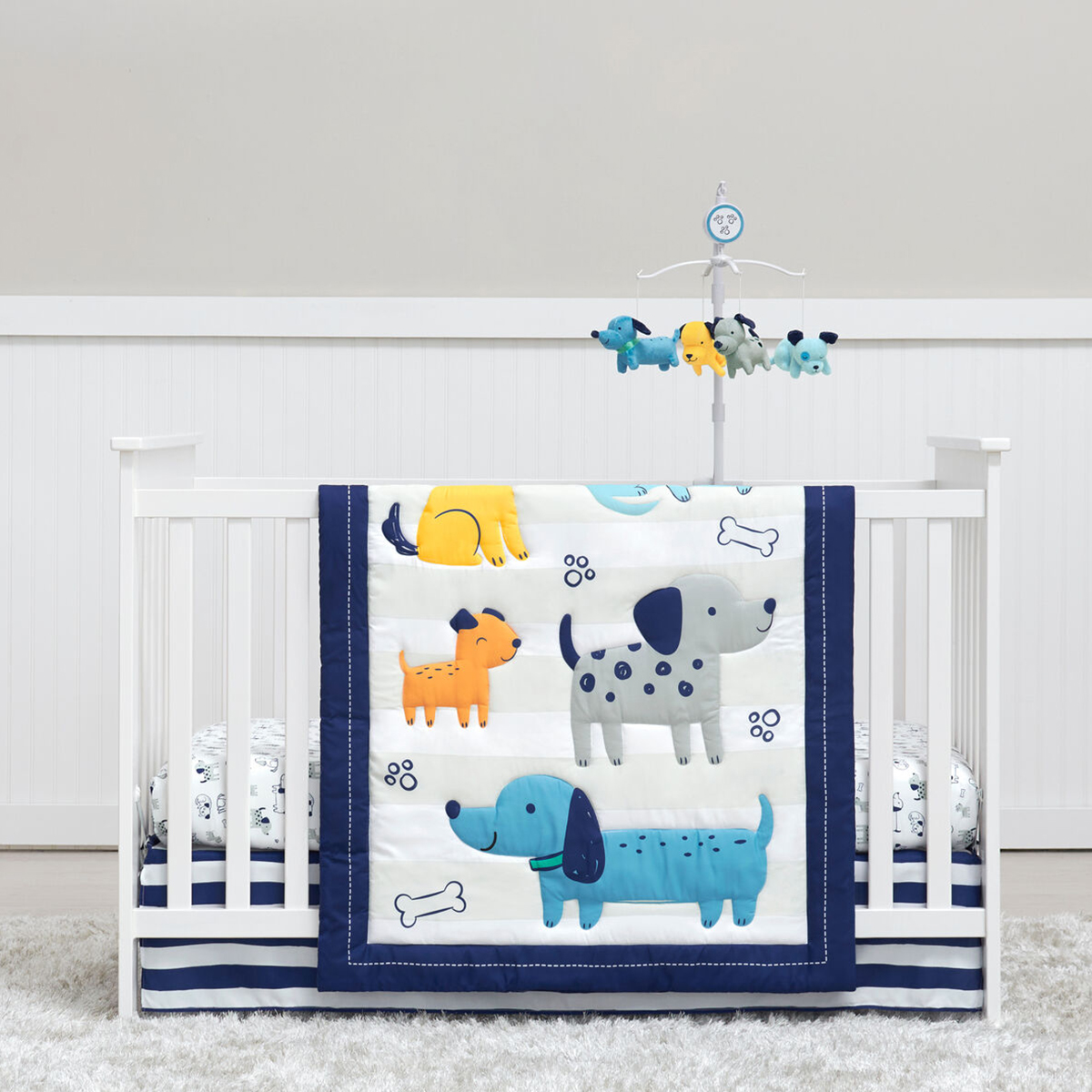 Set de cuna Gerber azul 5 piezas juego de cama para bebé