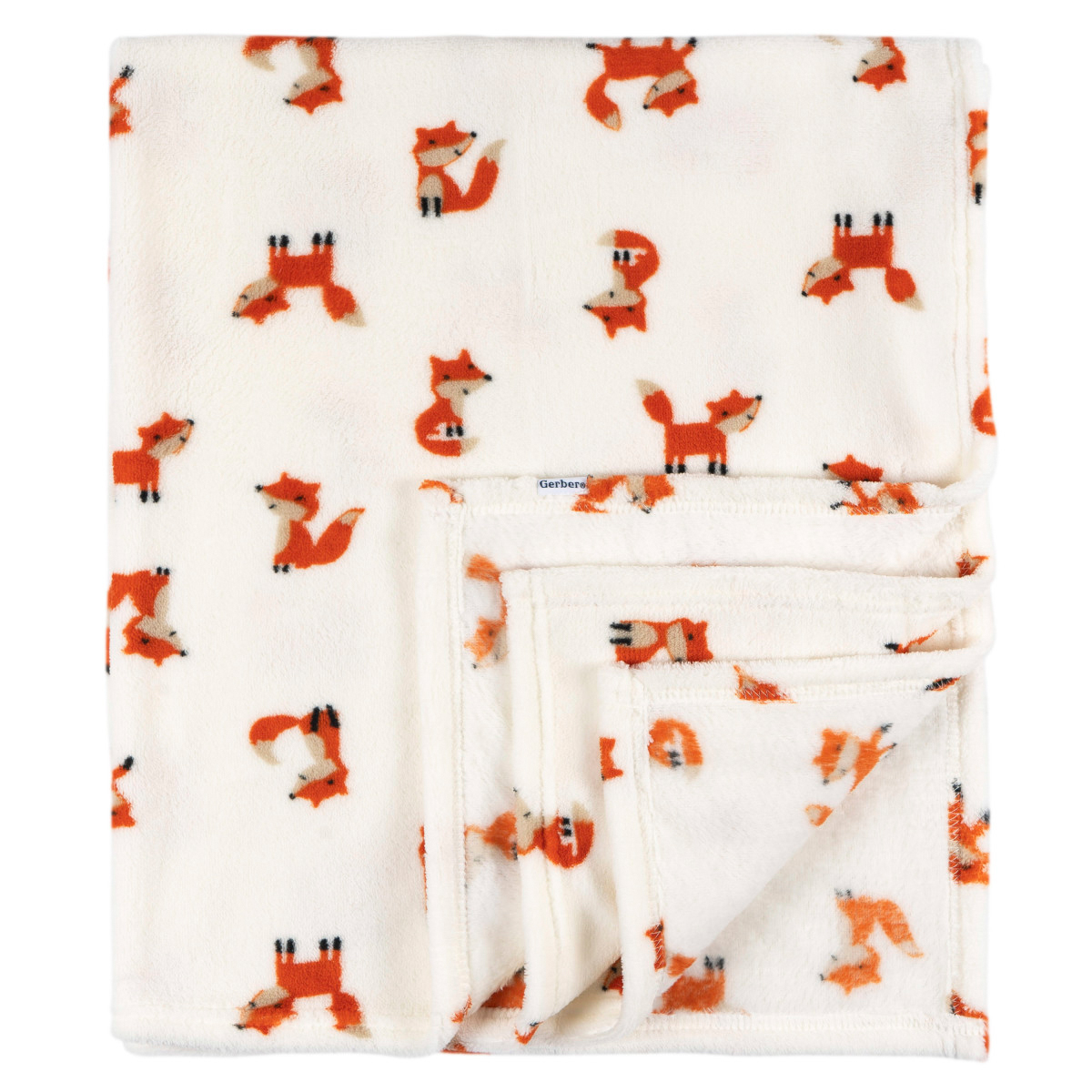 Cobija Gerber Essentials blanca manta polar suave para bebé