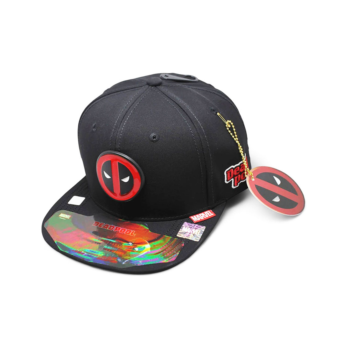 Gorra Deadpool Marvel ajustable negra para hombre