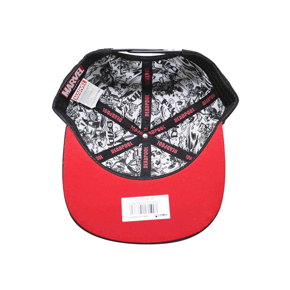 Gorra Deadpool Marvel ajustable negra para hombre