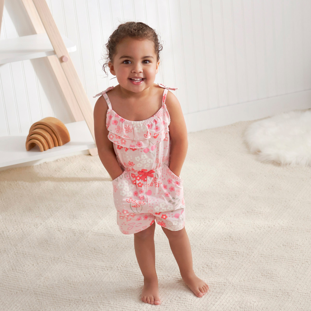 Romper niña Gerber rosa 2 a 5 años ropa infantil verano