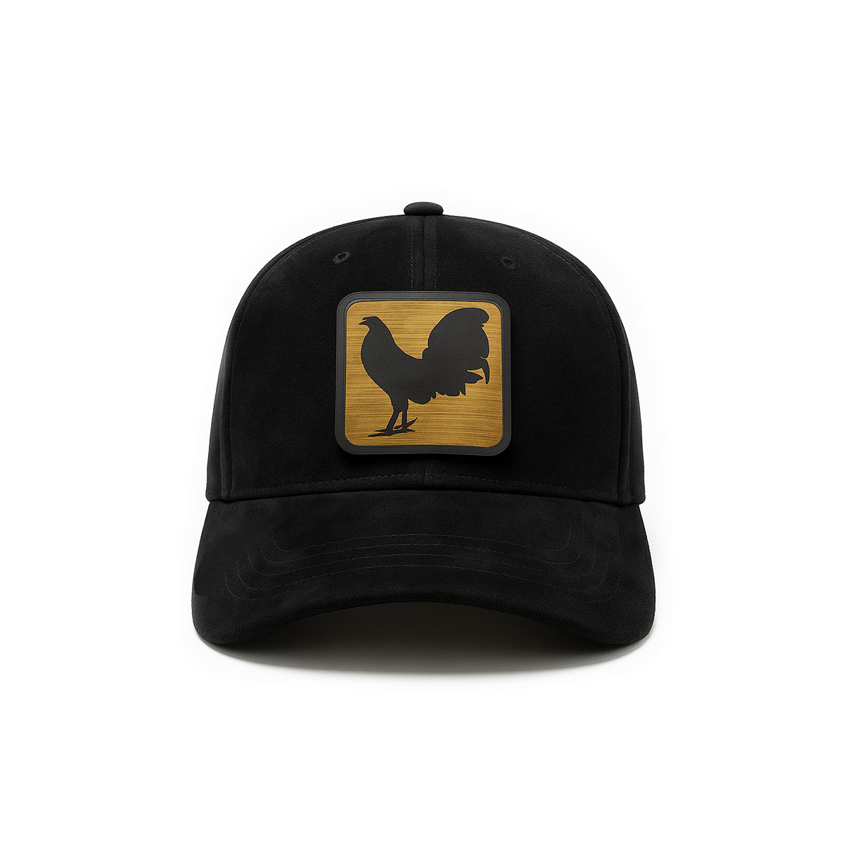 Gorra Gamuza Knite Gallo negro visera curva ajustable