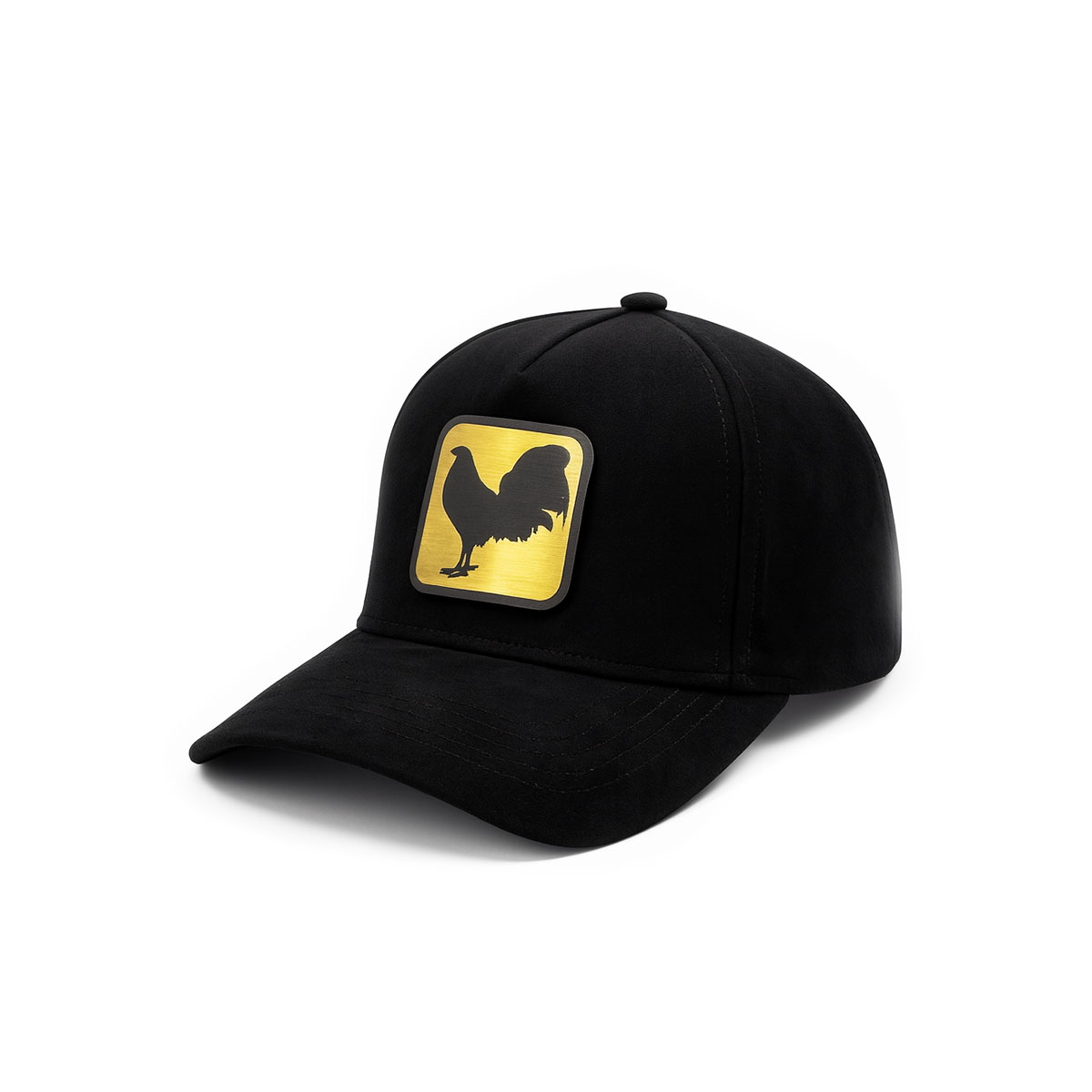 Gorra Gamuza Knite Gallo negro visera curva ajustable