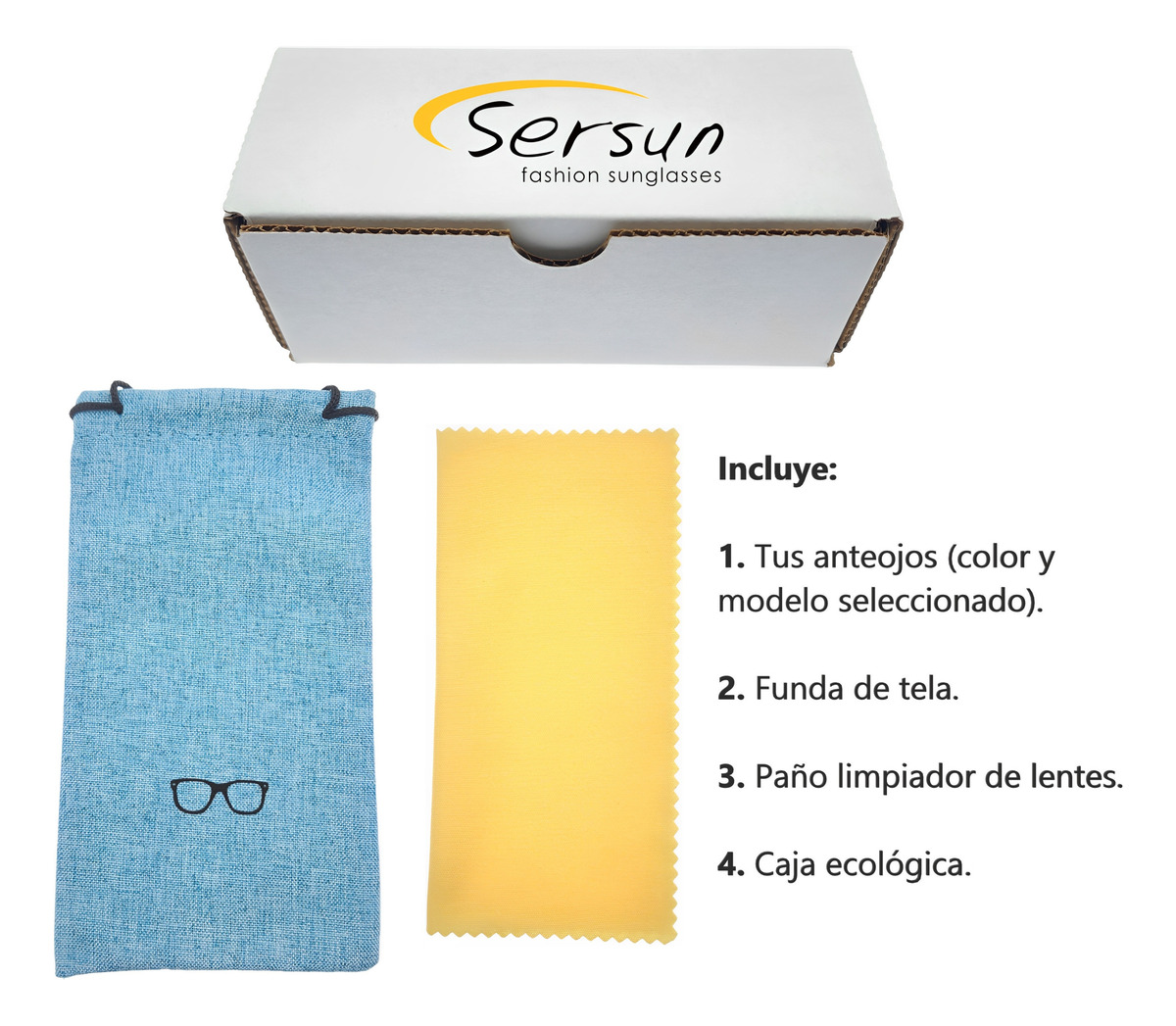 Lentes de sol Sersun SUN28 FLOWERS blanco Unisex